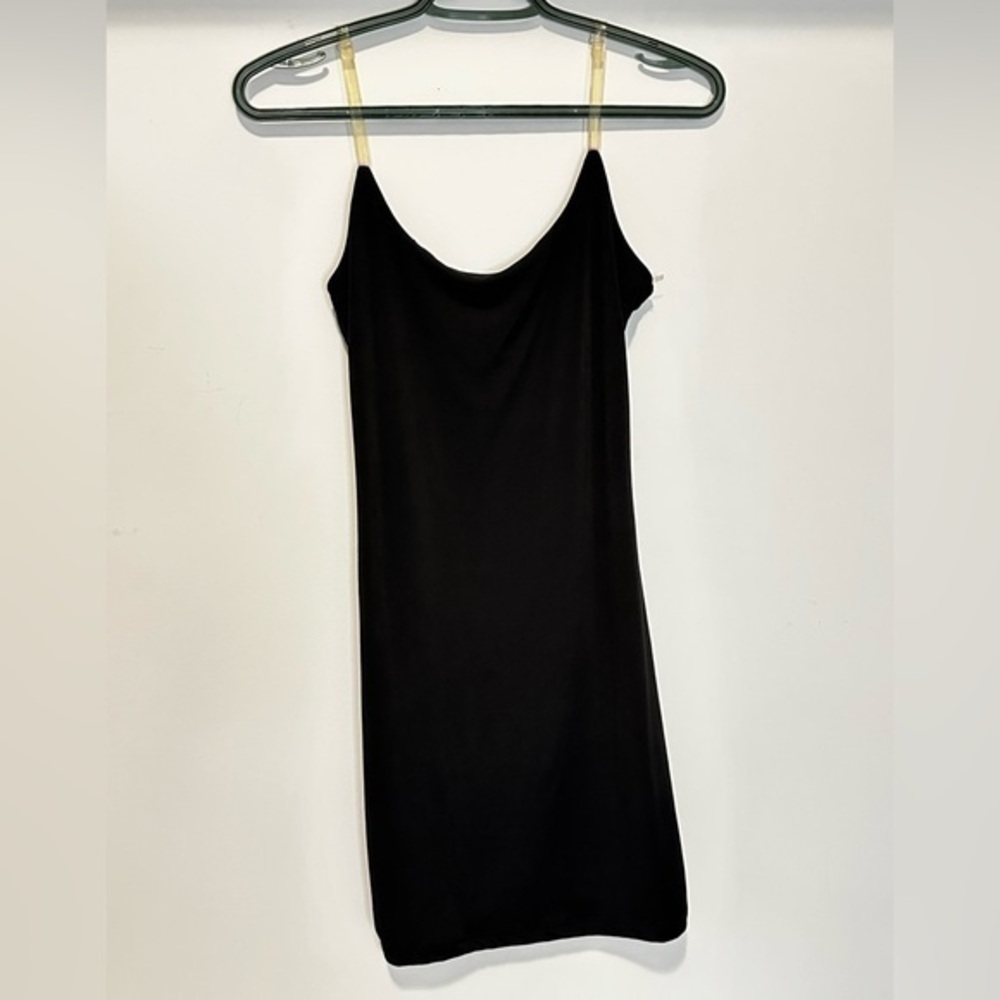 Black Bead LBD Invisible Straps